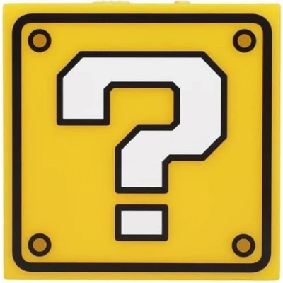Imagen de Luz nocturna Question Block Super Mario Producto oficial Nintendo, sensor nocturno automático y portátil con adhesivo de pared, regalo retro para gamers