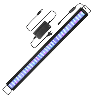 Imagen de EINFEBEN iluminación LED para acuarios, acuarios RGB plantas acuáticas de 75 95 cm y agua dulce, regulable