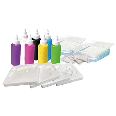 Imagen de Simba Aquagelz Creative Set, Crea Figuras Blanditas en 3D, Incluye 7 botes de colores, 4 moldes, sobres mezcla (106322562)