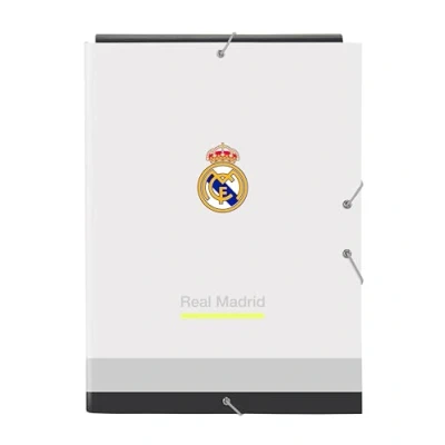 Imagen de REAL MADRID EQUIPACIÓN 25/26 Carpeta Folio con 3 Solapas, Ideal para Niños de Diferentes Edades, Cómoda y Versátil, Calidad Resistencia, 26x36.5 cm