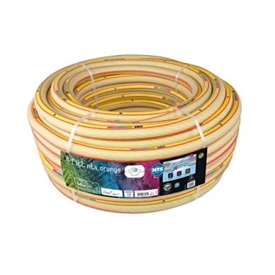 Imagen de FITT NTS Orange 3/4&quot; (19mm) 50 m Manguera para Riego de Jardín, Robusta y Maleable, Uso Intensivo