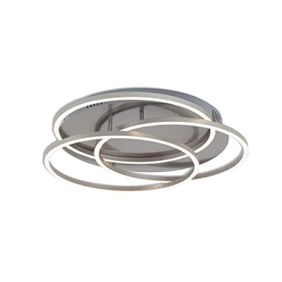 Imagen de BRILONER Leuchten lámpara led de techo, techo regulable con función memoria, 60 W, 4800 lúmenes, 3000 Kelvin, mate níquel, 546 x 100 mm (diámetro altura)