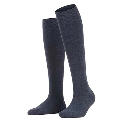 Imagen de ESPRIT Basic Pure W KH algodón con cinturilla de confort 1 par, Calcetines largos Mujer, Azul (Navy Blue Melange 6490) nuevo ecológico, 35 38