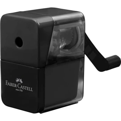 Imagen de Faber Castell 180984 Sacapuntas con Manivela de Escritorio Negro