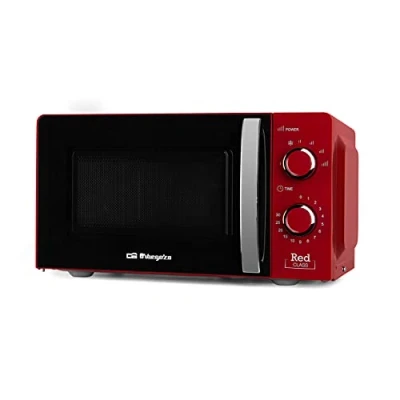 Imagen de Orbegozo MI 2121 Microondas, 20l de capacidad, 6 niveles potencia, temporizador, programa descongelación, 700 W, color rojo