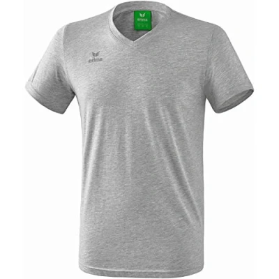 Imagen de erima GmbH Casual Basic Camiseta Style, Unisex niños, Gris Claro Jaspeado, 164