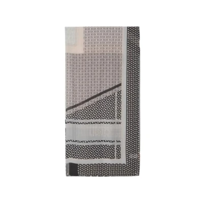 Imagen de LIU JO Stola Geometric LOG 90X180 Pañuelo, Mujer, Talla: One Size, Nero