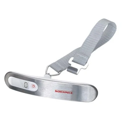 Imagen de Soehnle Equipaje BASCULA Pesa Maletas Travel 50Kg 100g 2766172, Acero Inoxidable, Gris, Color Blanco, 15 cm