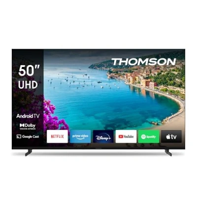 Imagen de THOMSON 50 Pulgadas (126 cm) UHD Smart Android TV (WLAN, HDR, Triple Tuner DVB C/S2/T2) 50UA5S13 2023