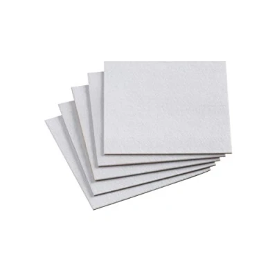 Imagen de Meister 645546 Paneles de fieltro autoadhesivos (200 x 200 mm, 5 unidades), color blanco