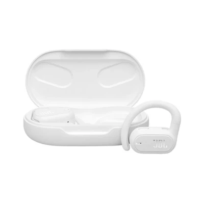 Imagen de Auriculares conducción ósea JBL Soundgear Sense, Autonomía hasta 24h, Carga rápida, Tecnología OpenSound, Blanco