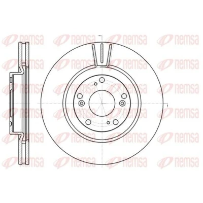 Imagen de REMSA 61297.10 Disco de freno Eje delantero 300, 300 25 5 114,3 ventilado HONDA: CIVIC 8 Hatchback, CR V 2, Stream I