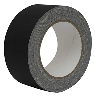 Imagen de WELSTIK Graffer Cinta de Tela Mate(2inch*27.34yd),No Reflectante y Fácil Desgarrar Gaffer,Color Negro