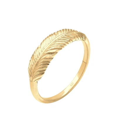Imagen de Elli Feather Anillo goldcoloured, Mujer, Talla: 54, Gold coloured