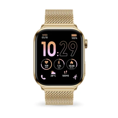 Imagen de ICE Watch smart 3.0 Gold Milanese 1.78 AMOLED GPS Reloj conectado oro rectangular mixto con pulsera de metal 024656 (1.78 inch)