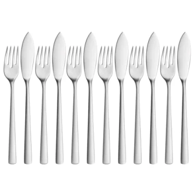 Imagen de WMF Corvo Cromargan protect Juego de cubiertos para pescado 12 piezas 6 personas, acero inoxidable pulido, resistente a los arañazos, apto lavavajillas