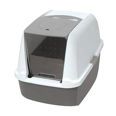 Imagen de Catit Caja sanitaria 386841/92, con funda, blanca/gris, 54,5 x 41,5 46 cm (el producto puede variar)