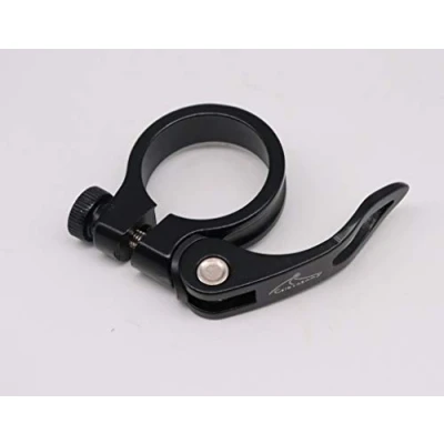 Imagen de Sujeción de sillín bicicleta CarbonEnmy, aluminio con cierre rápido (34,9 mm), Negro