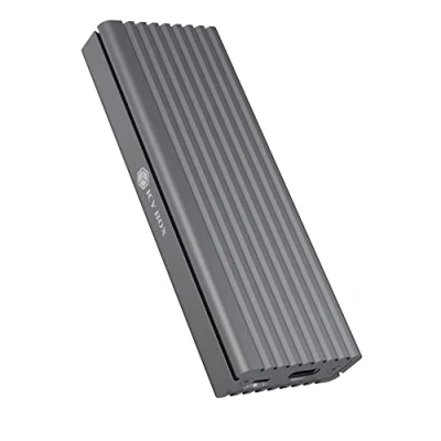 Imagen de ICY BOX SSD M.2 NVMe Carcasa, USB 3.1 (Gen2, 10 Gbit/s) Sistema de refrigeración, C, A, PCIe M Key, Aluminio, Gris Antracita