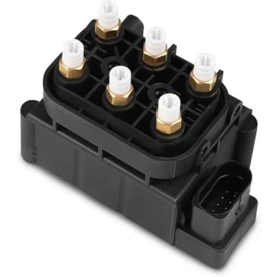 Imagen de Merautop SJ Bloque de válvula aire 10 pines, repuesto para A6 C5 4B2 4B5 4FH 4GH 4GJ A8 D2 D3 D4 accesorios coche # 4F0616013 4Z7616013