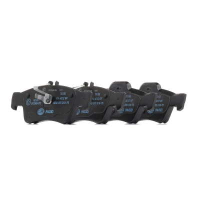 Imagen de HELLA 8DB 355 018 751 Juego de pastillas freno preparado para indicador desgaste MERCEDES BENZ: SL Cabrio, Clase E Berlina, S Berlina