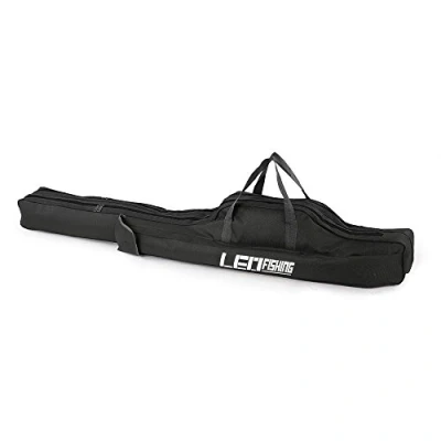 Imagen de Lixada 100cm / 150cm Pesca Bolsas Caña, Plegables Multiusos de Pescar con Cremallera Caso Aparejos (Negro 100cm)