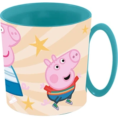 Imagen de ALMACENESADAN, 4945, Pack vuelta al cole Peppa pig; compuesto por taza microondas 350ml, productos reutilizables, sin BPA