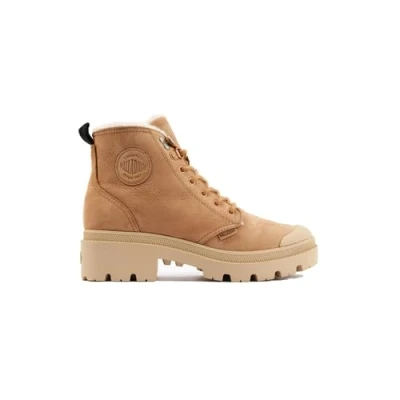 Imagen de Palladium Pallabase Botines bajos, Mujer, Talla: 35.5, Ochre tan Zapatos