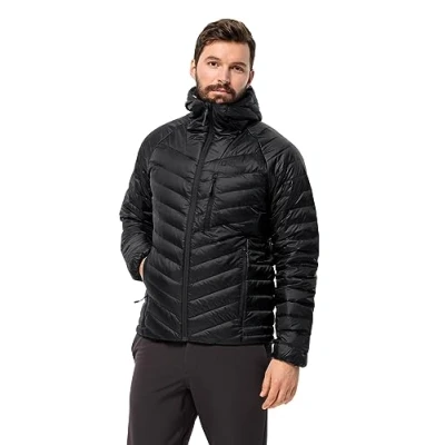 Imagen de Jack Wolfskin Ather Down Hoody M Chaqueta de Plumas, Verde Oscuro, S para Hombre