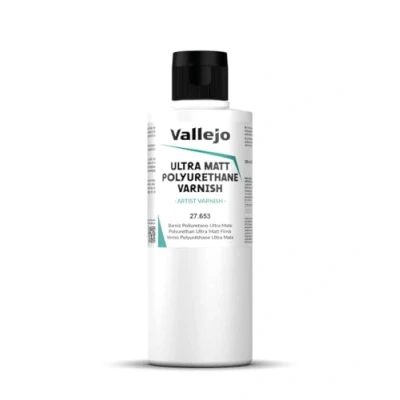 Imagen de Vallejo 27653 Barniz Permanente Poliuretano Ultra Mate (200 ml)