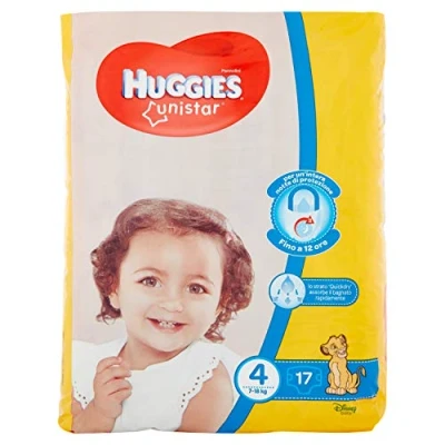 Imagen de Huggies Unistar pañales Talla 4 (7 14 kg) 18