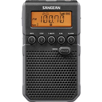 Imagen de Radio portátil Sangean DT 800, 1 W, AM/FM, 40 presintonías, Negro