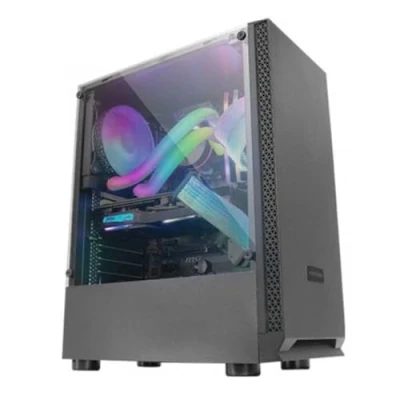 Imagen de MARS Gaming MCN2 Caja PC ATX Ventana Lateral Completa Rejilla Delantera Diseño Cámara Dual Ventilador Trasero 12cm Negro