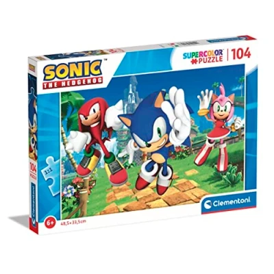 Imagen de Clementoni Puzzle Infantil 104 Piezas Sonic Desde 6 años (27256)