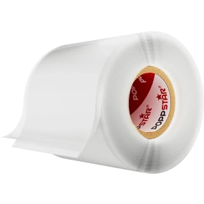 Imagen de POPPSTAR cinta de silicona autofusión, 1 x 3 m, ideal como reparación, aislante y sellado (estanca, hermetica), 50mm ancho, color blanco
