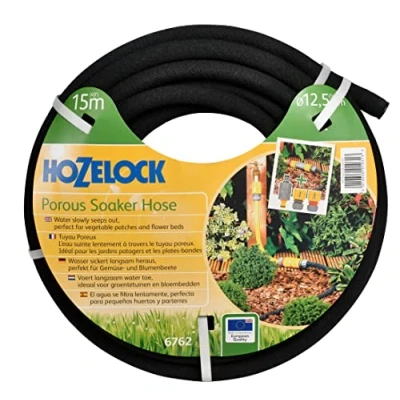 Imagen de Hozelock 6762 Manguera Porosa diámetro 13 mm 15 M, Negro