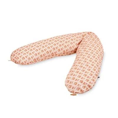 Imagen de Julius Zöllner Cojín de Lactancia orgánico, Aprox. 190 cm, Relleno 42 litros microperlas EPS, Fabricado en Alemania, Funda algodón 100%, Öko Tex® Standard 100, rombo