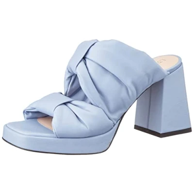 Imagen de L37 HANDMADE SHOES Heart On Fire, Sandalia de tacón Mujer, Azul, 37 EU