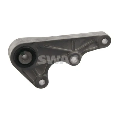 Imagen de SWAG 55 93 0143 Soporte de motor debajo, posterior Rodamiento Caucho metal Aluminio, FORD: Focus 2, VOLVO: V50, S40 II, C30