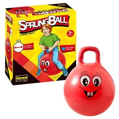 Imagen de Idena 40093 Salto Ball Happy Face, 45 50 cm, Color Rojo