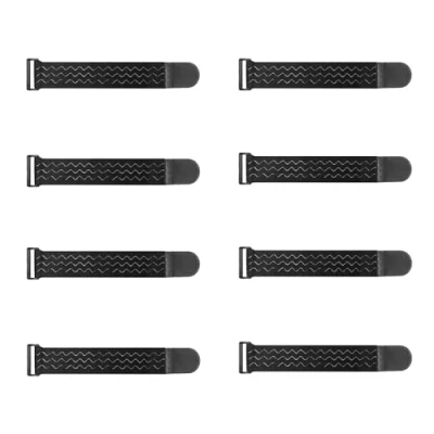 Imagen de Upbeat Cinchas Elástica con Antideslizante 30 x5cm (8 Piezas), Multiusos Textiles Autoadherentes Hebilla para Bicicletas, Pantalones, Maletas, Equipaje, Yoga, Camping, Mangueras, Cables