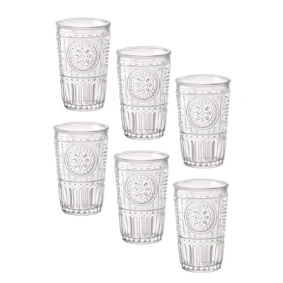 Imagen de Juego de vasos Romantic Bormioli Rocco, 1 pieza (color transparente, 340 ml, aptos para lavavajillas, vaso agua, cocteles/agua)