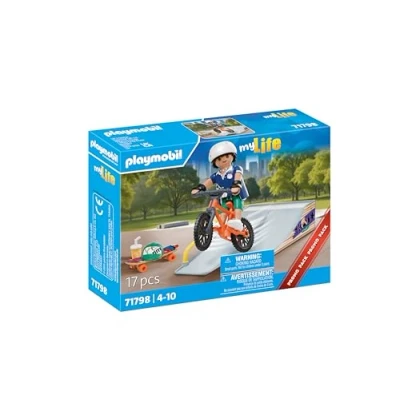 Imagen de PLAYMOBIL 71798 Snowboarder avec rampe de glisse
