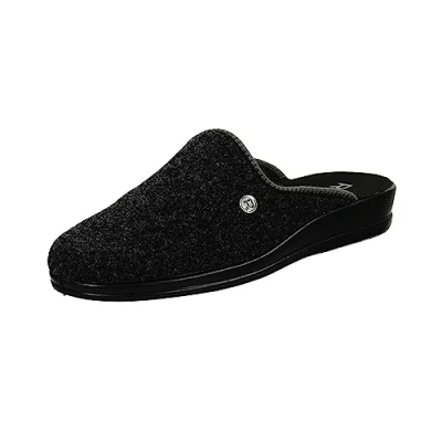 Imagen de Rohde Zuecos de Cuero para Hombre Lekeberg 2683, Talla:44 EU, Color:Negro