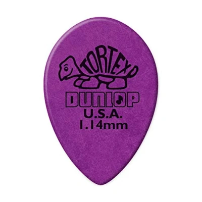 Imagen de JIM DUNLOP Púas Tortex Pequeño Teardrop 1,14mm Saco de 36, Morado