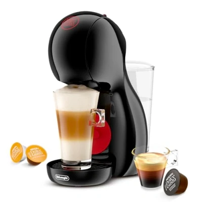 Imagen de Cafetera de cápsulas Nescafé Dolce Gusto De&#039;Longhi Piccolo XS EDG210.B, 1500 W, 0.8 L, Negro/Rojo