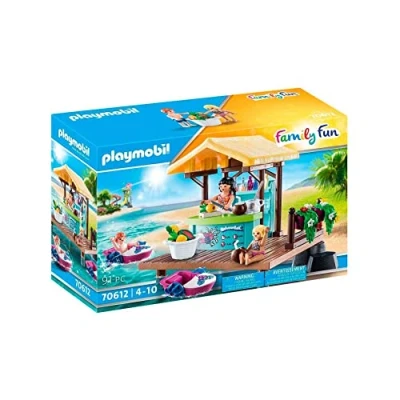 Imagen de PLAYMOBIL Family Fun 70612 Alquiler de Botes con Bar, 2 barcas flotantes, Juguete para niños a Partir 4 años