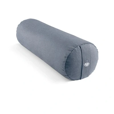 Imagen de Lotuscrafts Bolster Yoga Rodillo para Yin Ø24 cm Relleno de Espelta Cubierta en Algodon Lavable Cojin Rodilla Rulo Pilates o Certificado GOTS