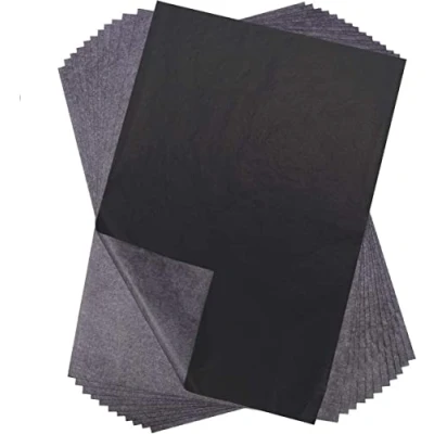Imagen de 100 hojas de papel carbón A4 transferencia grafito copia calco para madera, papel, lienzo