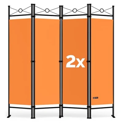 Imagen de Biombo naranja 2er Set 180x163cm